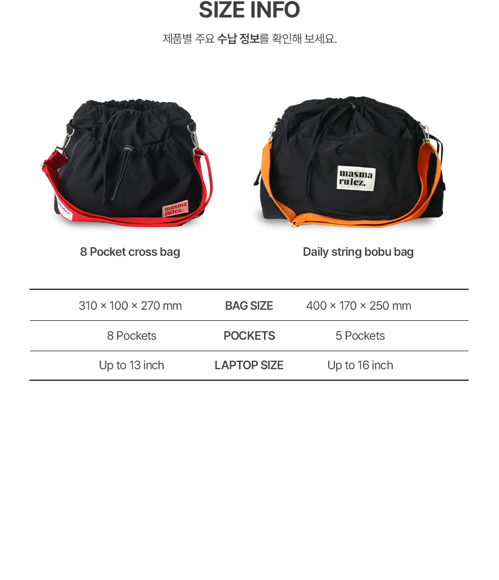 8 pocket cross bag_black - masmarulez