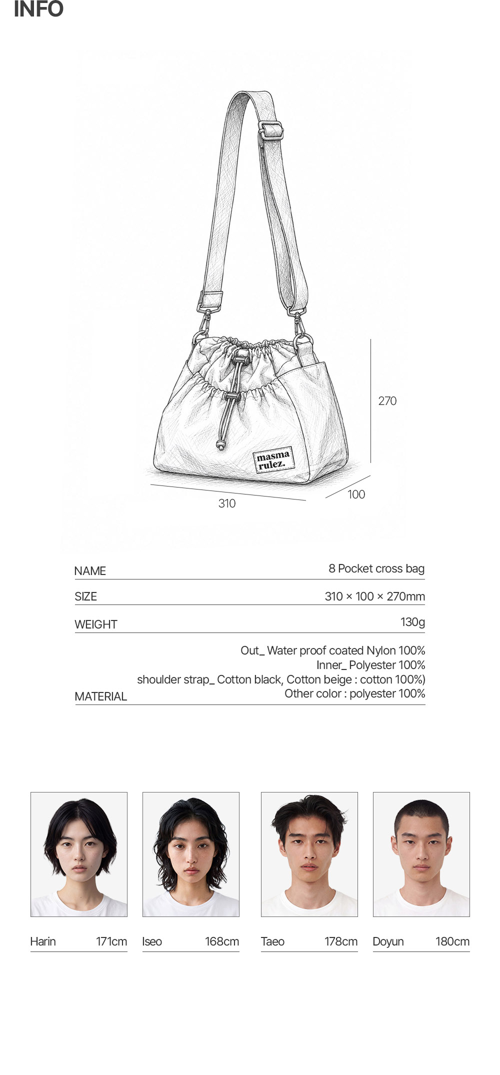 8 pocket cross bag_black - masmarulez