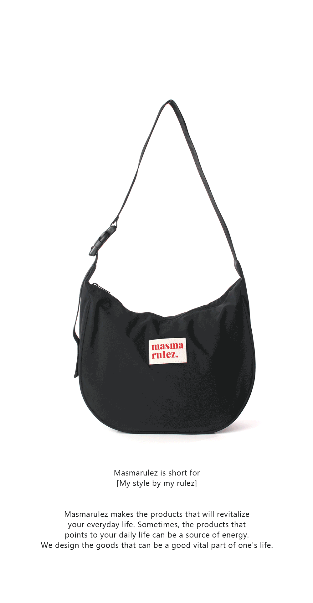 ショルダーバッグ・ポシェット [MASMARULEZ] Halfmoon Cross Bag masmarulez】Halfmoon cross bag (masmarulez/ショルダーバッグ