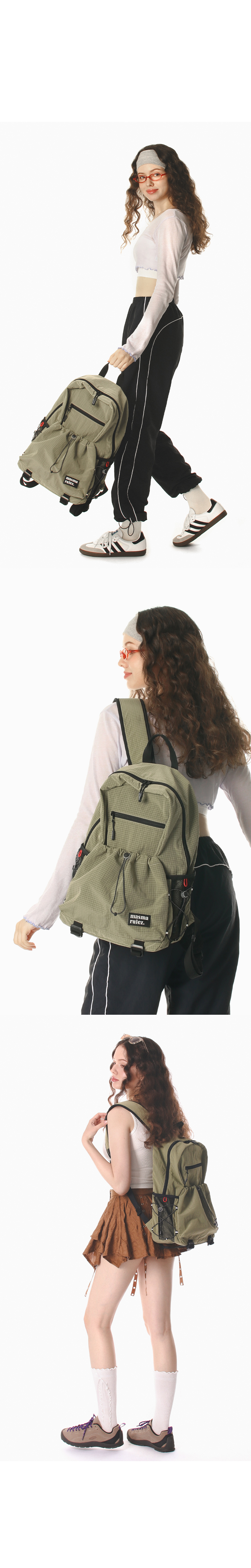 ★masmarulez★ Nomad light backpackOlive Nomad light backpack_Olive : Masmarulez [마스마룰즈]