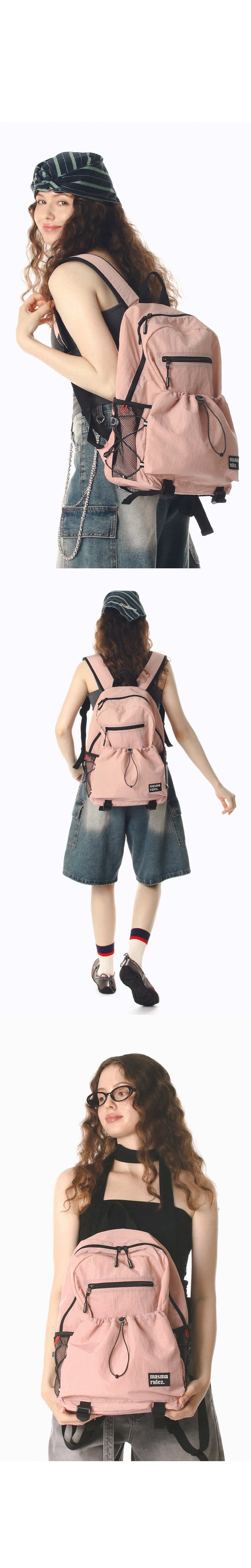 ★masmarulez★ Nomad light backpackPink MUSINSA | MASMARULEZ [INT] Nomad light backpack_Pink